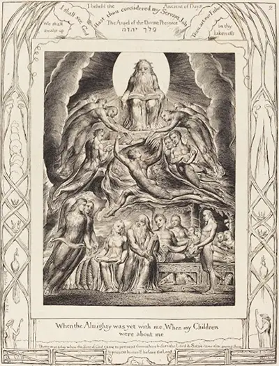 Satan Before the Throne of God William Blake